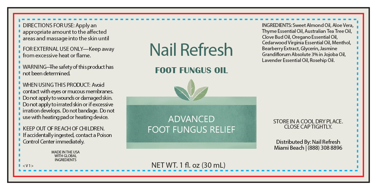 Nail Refresh full ingredient label showing all 13 botanical ingredients