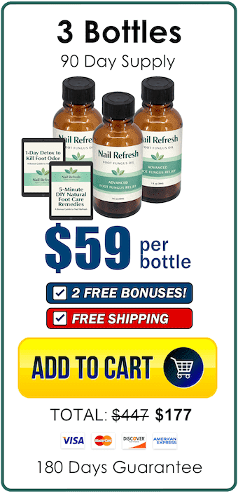 Nail Refresh 3 bottles 90-day supply package with bonuses