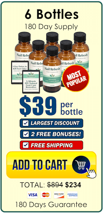 Nail Refresh 6 bottles 180-day supply package with bonuses