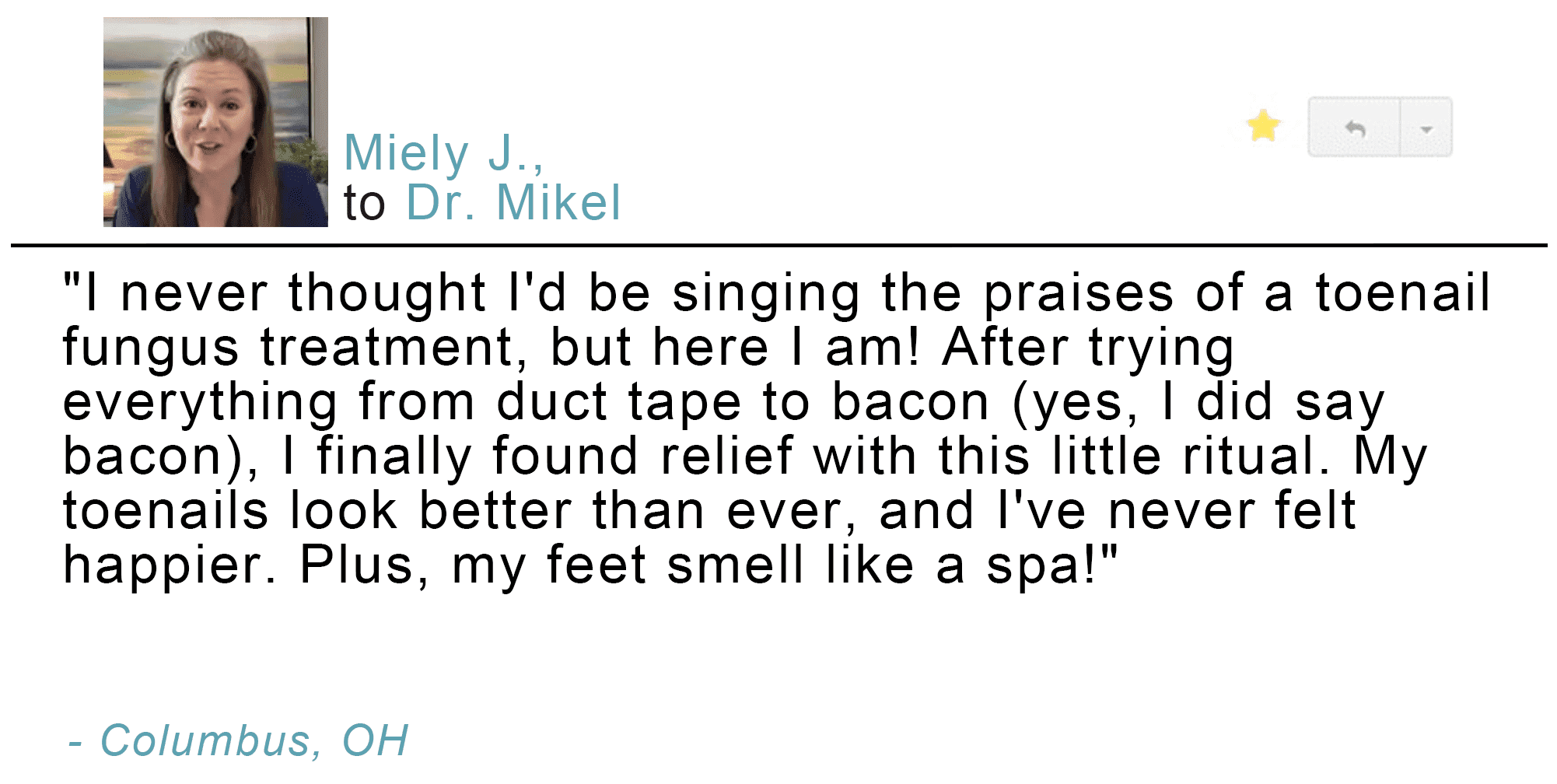 Miely J. Nail Refresh verified customer review