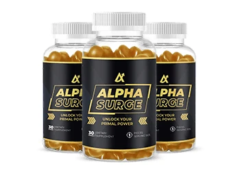 AlphaSurge gummy bottles as part of a daily routine