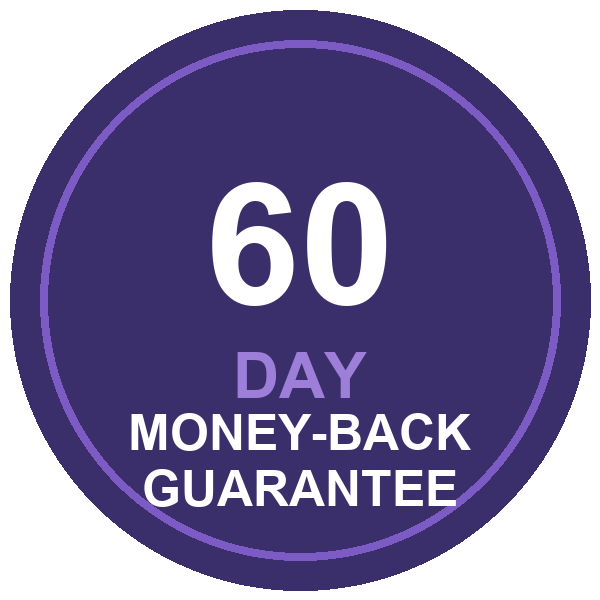 AudiVax 60-day money-back guarantee seal