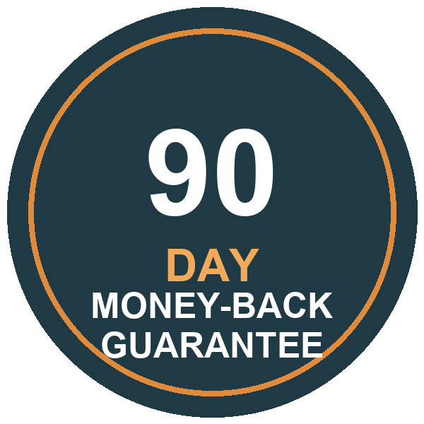 Elomaas 90-day money-back guarantee seal