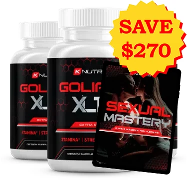 Goliath XL bottles as part of a daily routine