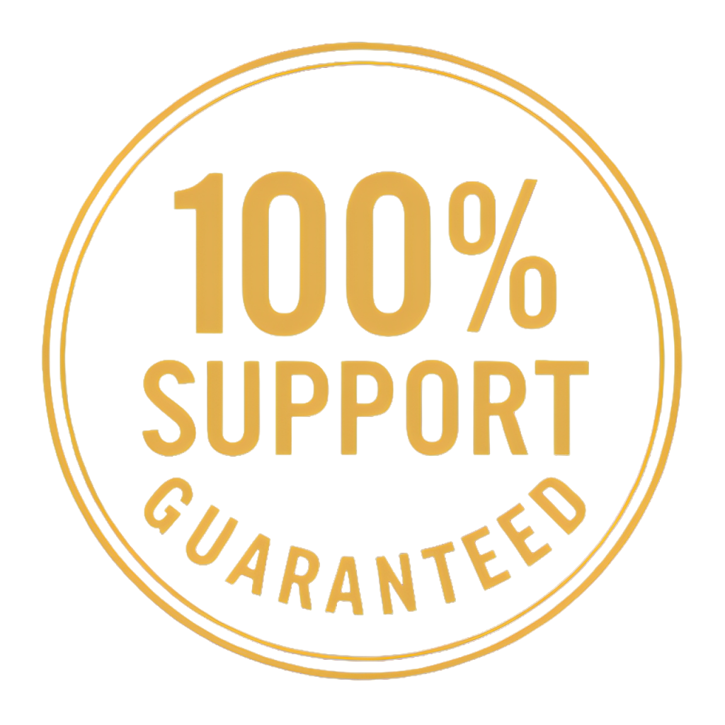 TrimX 100% Support Guaranteed badge — 60-day money back guarantee