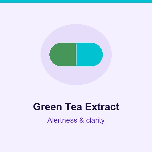 Green Tea Extract in Neuro Serge for alertness