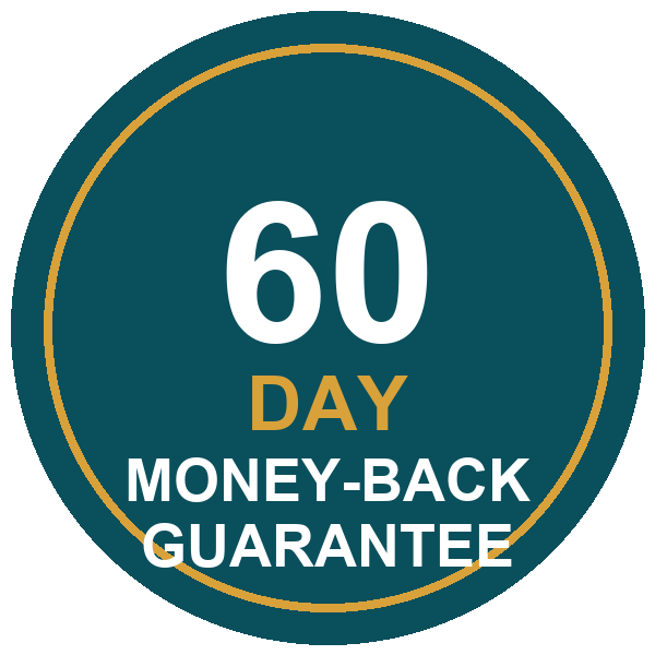 OptiPlax 60-Day Money Back Guarantee seal