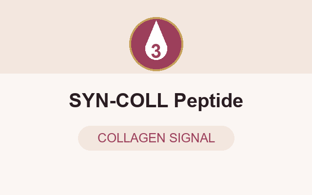 SYN-COLL peptide (Palmitoyl Tripeptide-5) in the serum