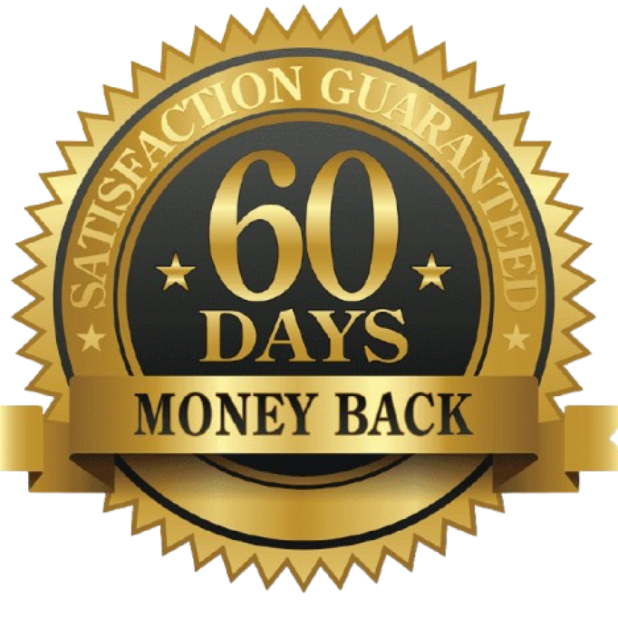 VisiFlora 60-Day Money-Back Guarantee Seal